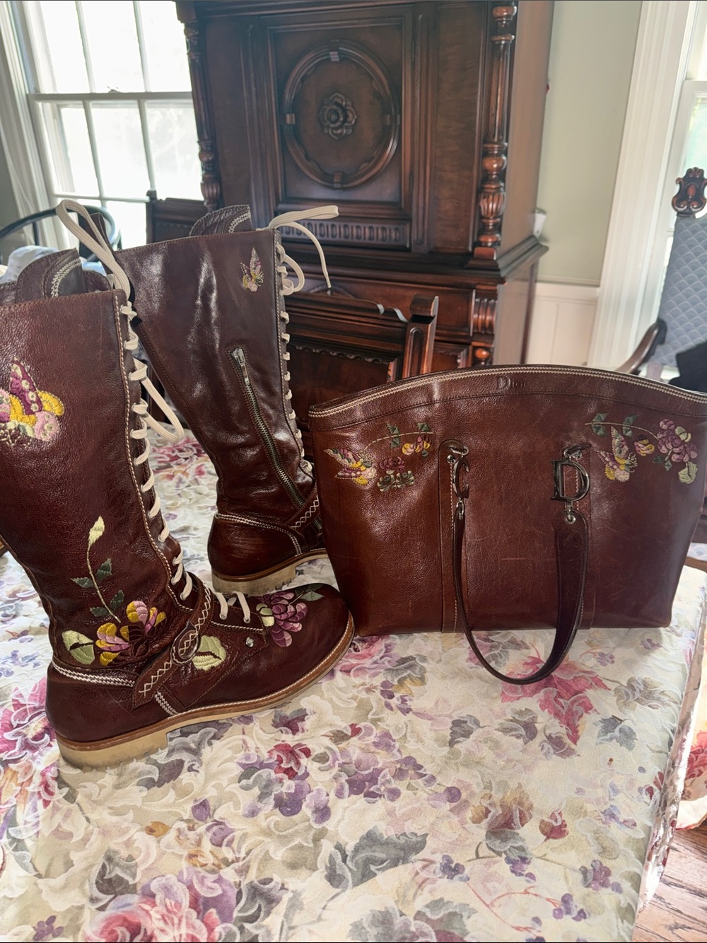 Christian Dior Vintage John Galliano 2005 Leather Knee-High Riding Boots 40 10 - Picture 14 of 15